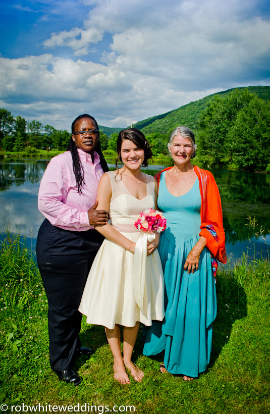 Bride family group