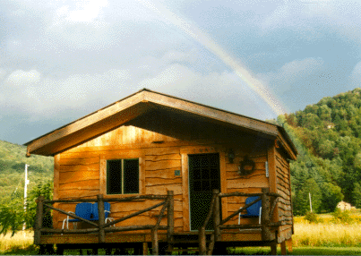 RAINBOW OVER THE CABINS - FALL 98