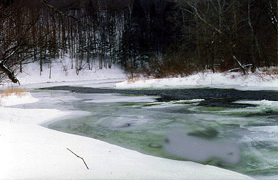 RIVER IN WINTER - 1998-99